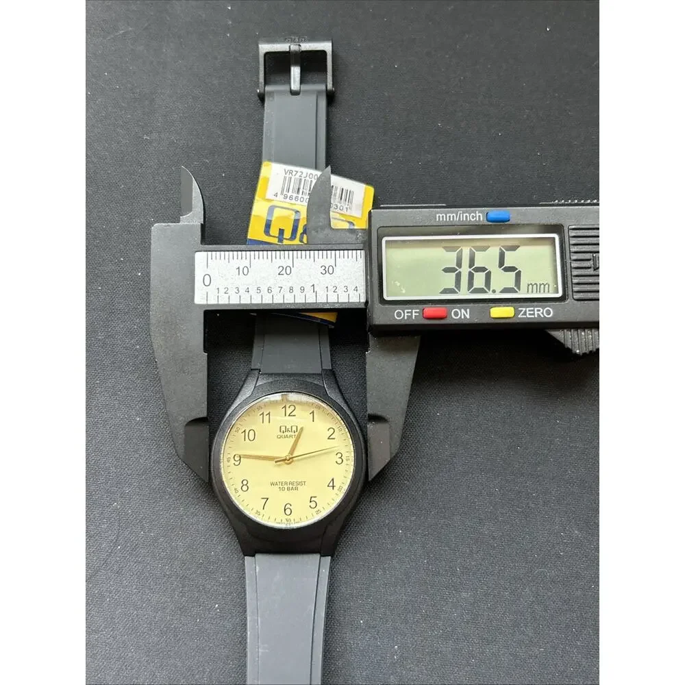 Q&Q Beige Dial Black Case Women’s Quartz Watch